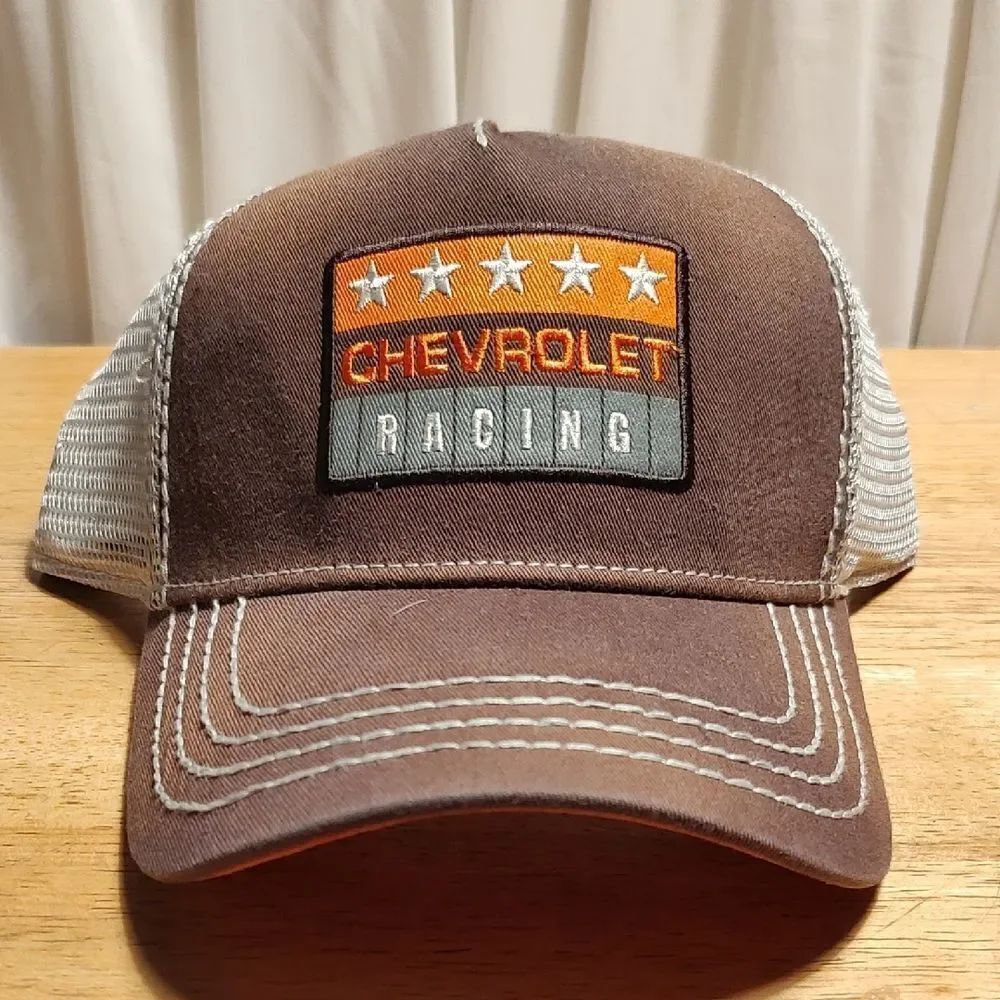 Chevrolet Racing Trucker Snapback Hat - New